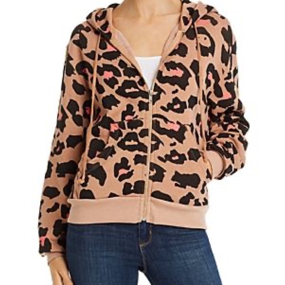 Wildfox Jackets & Blazers - 🆕 🐆 Wildfox 🐆 Leopard Print Women's Zip up hoodie